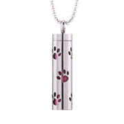 Cylinder Love Aromatherapy Pendant Perfume Essential Oil Stainless Steel Necklace