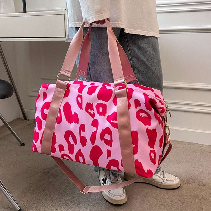 Cow Pattern Travel Duffel Bag