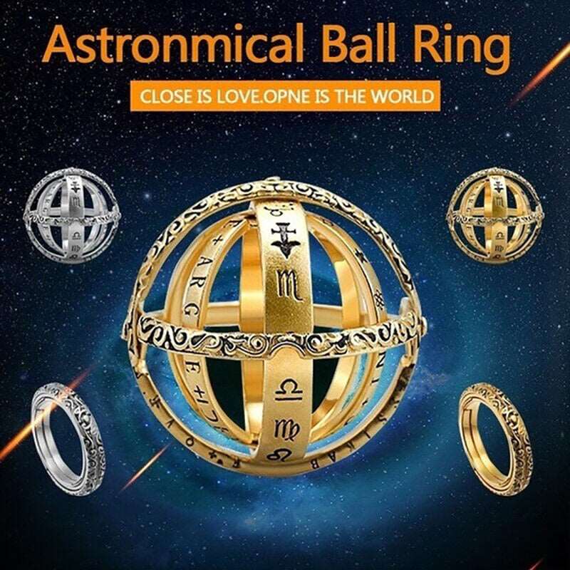 Astronomical Universe Globe Ring & Necklace