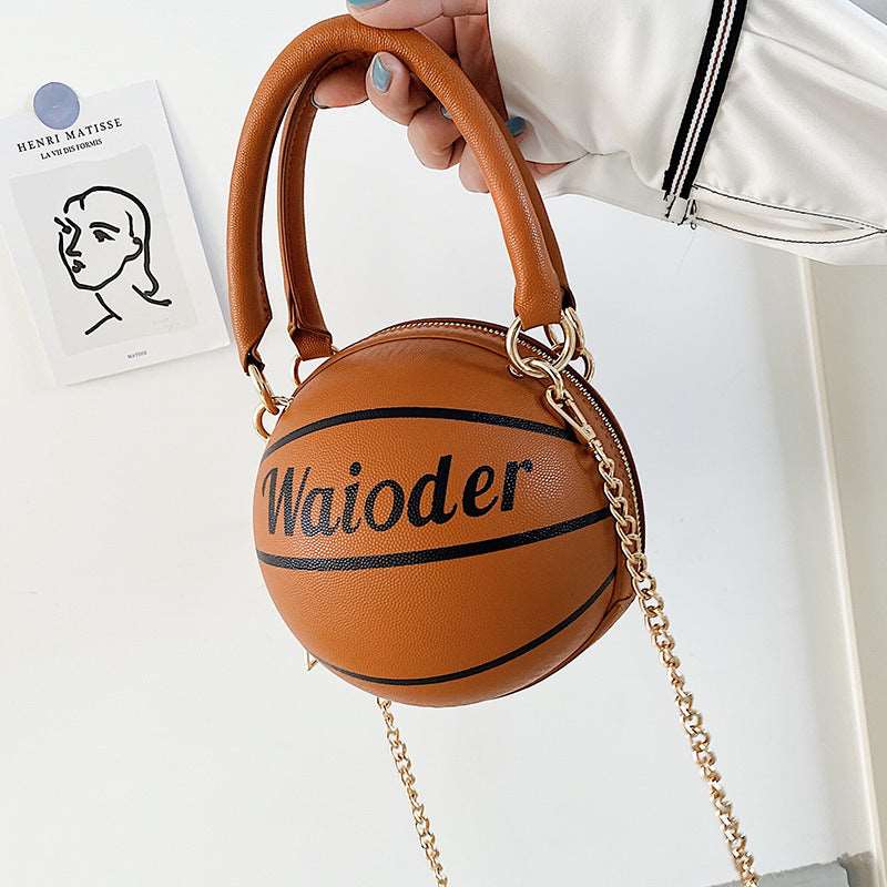 Basketball Shape Handbag