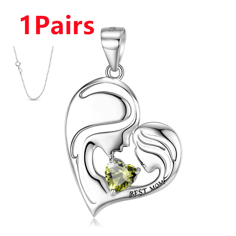 S925 Sterling Silver Best Mom Necklace Mother's Day Necklace