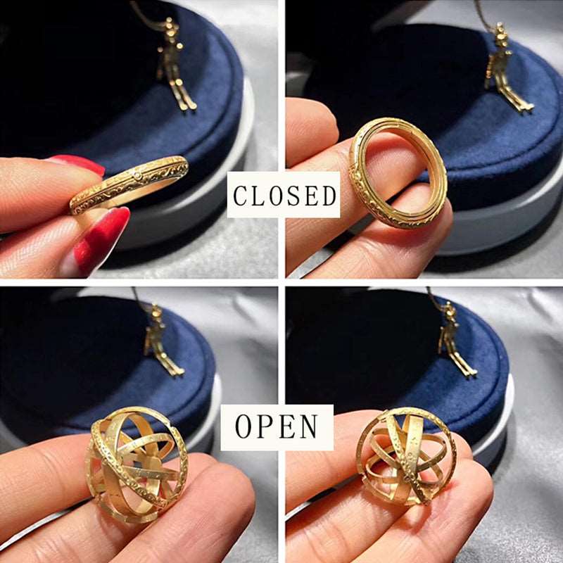 Astronomical Universe Globe Ring & Necklace