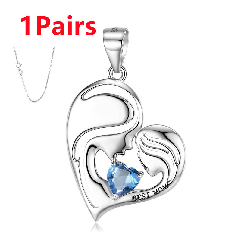 S925 Sterling Silver Best Mom Necklace Mother's Day Necklace