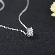 Cylinder Zircon Necklace Rhinestones Ins Fashion Jewelry Accessories