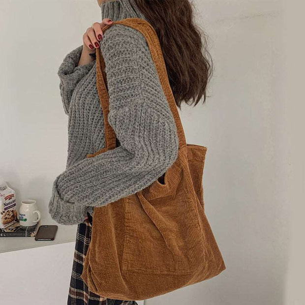 Corduroy Shoulder Bag