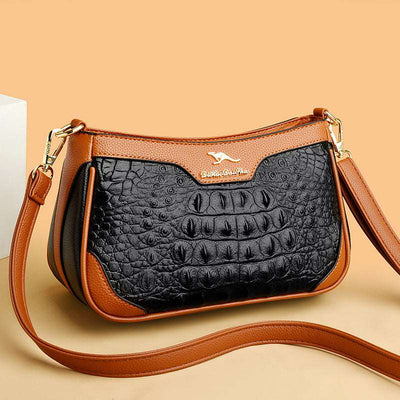 Alligator Pattern Shoulder Bag