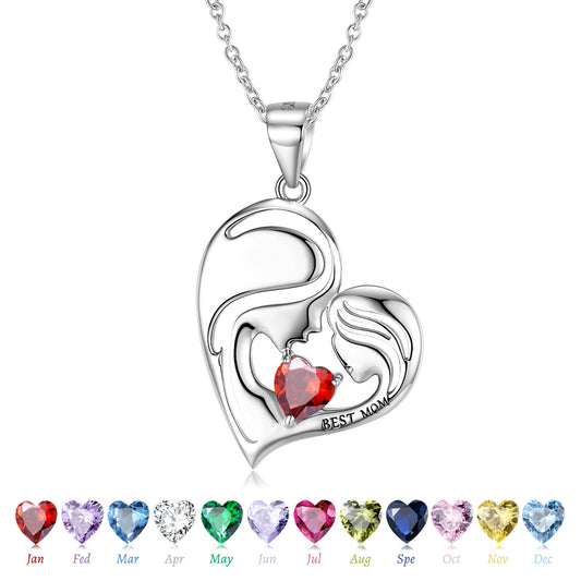 S925 Sterling Silver Best Mom Necklace Mother's Day Necklace