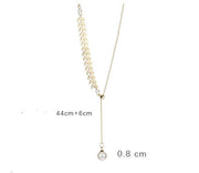 Special-interest Design Wheat Pearl Necklace Earring Bracelet Set