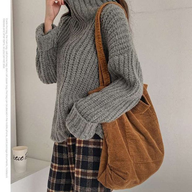 Corduroy Shoulder Bag