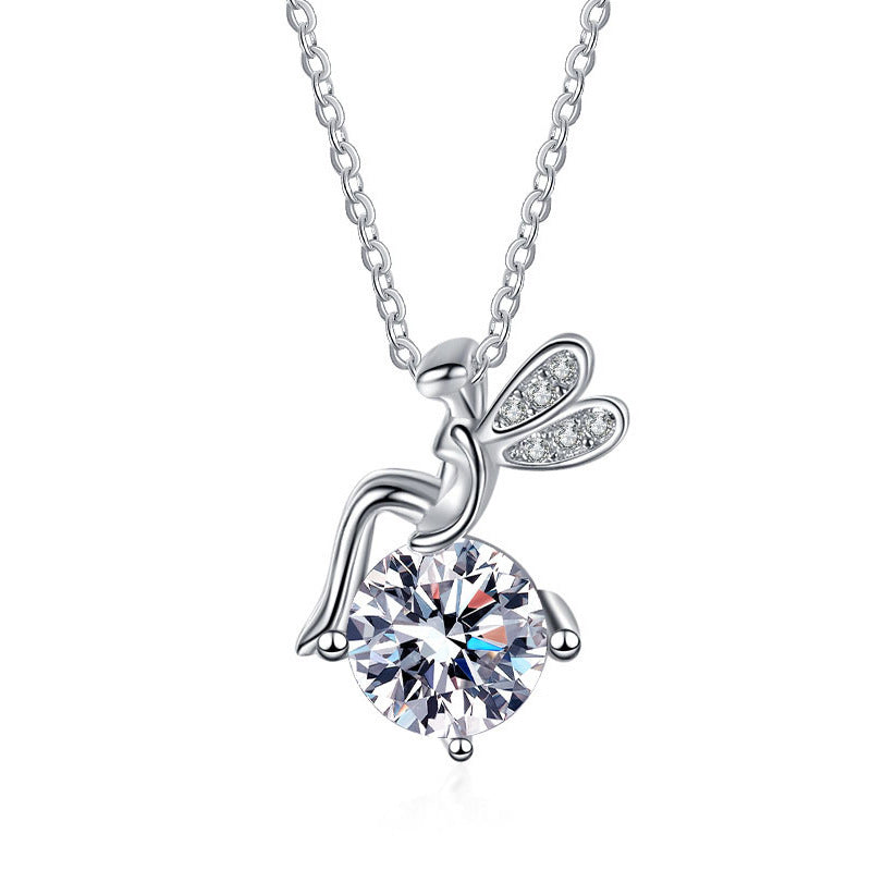 Moissanite 925 Sterling Silver FARCENT Necklace