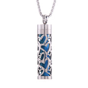 Cylinder Love Aromatherapy Pendant Perfume Essential Oil Stainless Steel Necklace