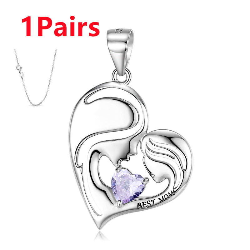 S925 Sterling Silver Best Mom Necklace Mother's Day Necklace