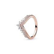 Variety of rose gold and zircon rings