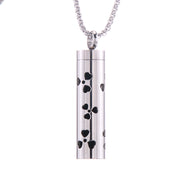 Cylinder Love Aromatherapy Pendant Perfume Essential Oil Stainless Steel Necklace