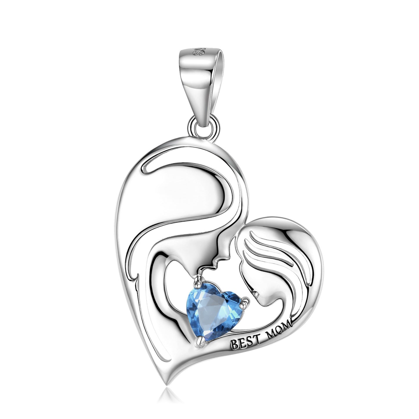 S925 Sterling Silver Best Mom Necklace Mother's Day Necklace