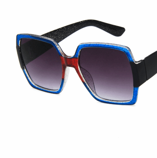 Colorful glitter sunglasses retro sunglasses - Jps collections