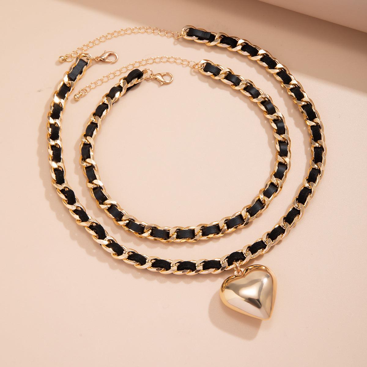 Double-layer Chains Design Necklace