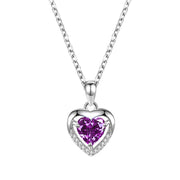 925 Heart-shaped Rhinestones Necklace Luxury Personalized Necklace For Women Jewelry Jewelry Valentine's Day Gift