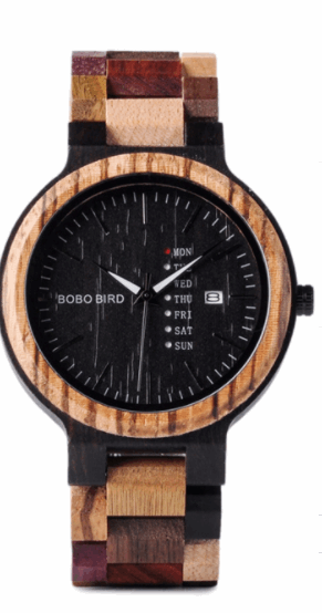 Bobo bird leather strap couple bamboo table - Jps collections