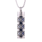 Cylinder Love Aromatherapy Pendant Perfume Essential Oil Stainless Steel Necklace