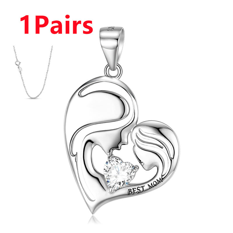 S925 Sterling Silver Best Mom Necklace Mother's Day Necklace