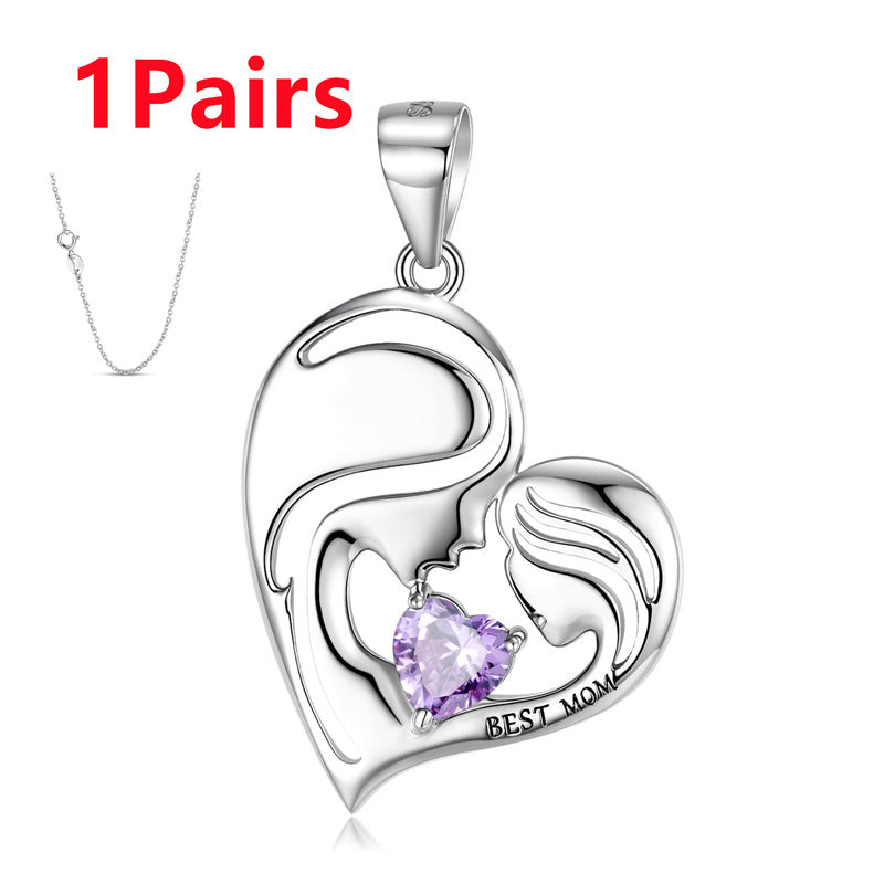 S925 Sterling Silver Best Mom Necklace Mother's Day Necklace