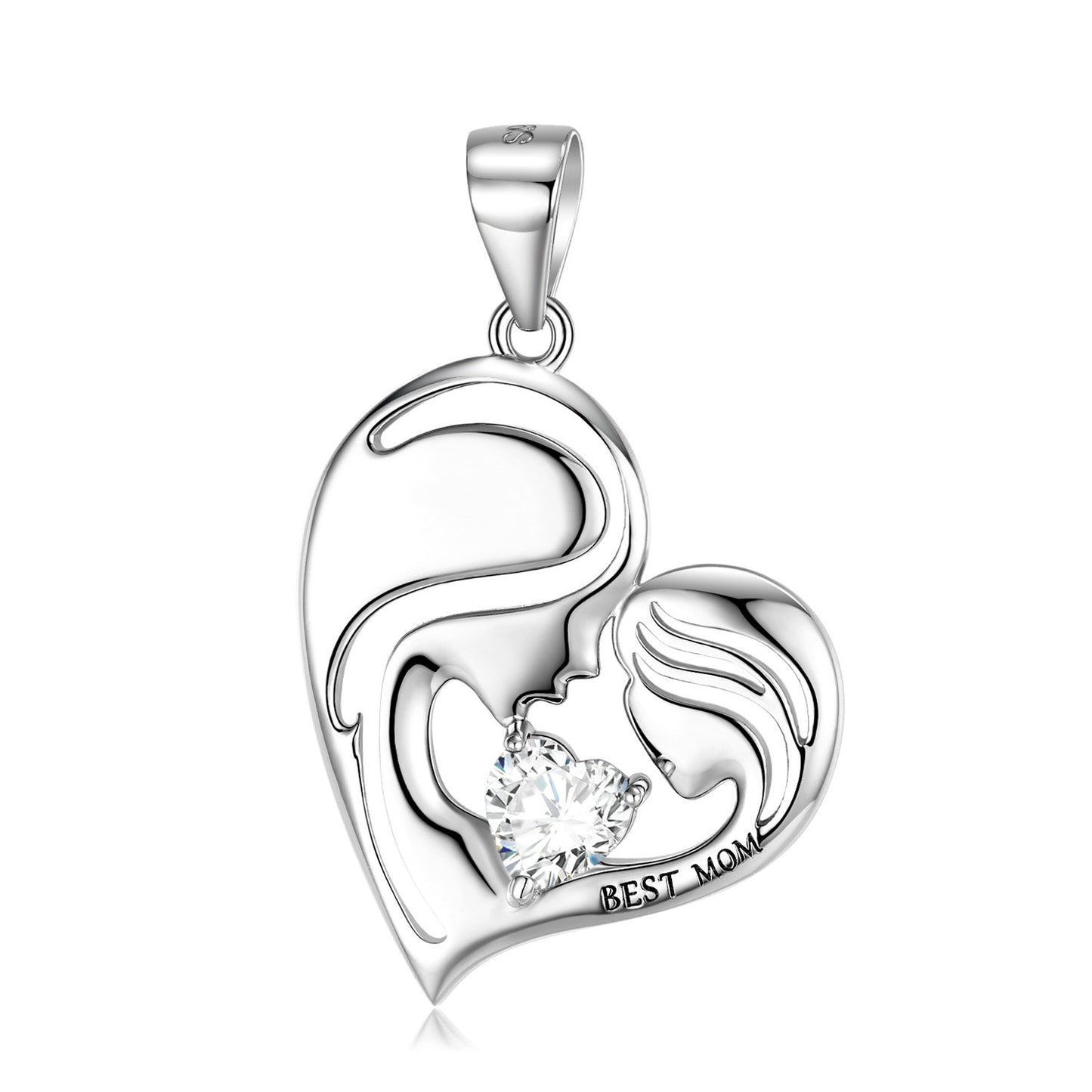 S925 Sterling Silver Best Mom Necklace Mother's Day Necklace