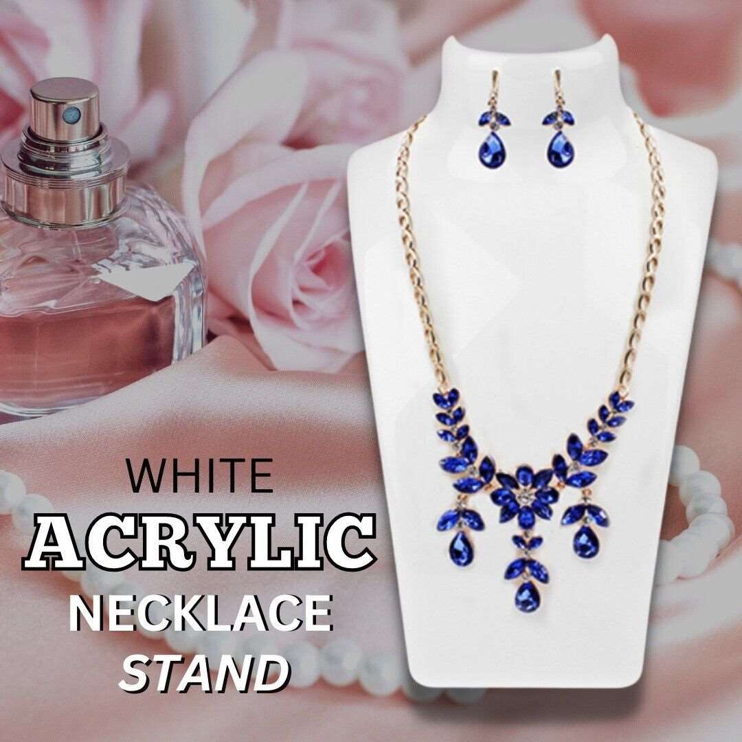 Acrylic Display Stand Necklace Pendant Bust Mannequin Earring Jewelry Chain Show - Jps collections