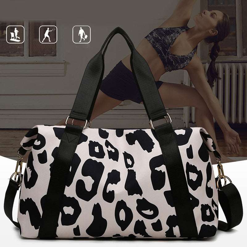 Cow Pattern Travel Duffel Bag