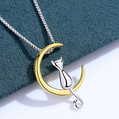 Cat Moon Necklace