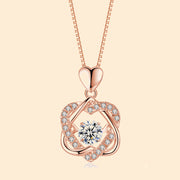 New Cubic Zircon Round Heart Star Pendant Necklace