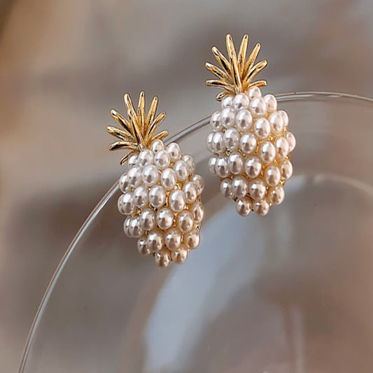 Pineapple Pearl Earrings - Jps collections