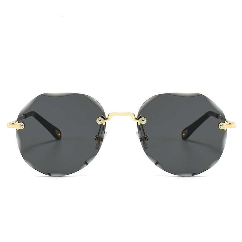 Polygonal Sunglasses Women Rimless Trimmed Sunglasses - Jps collections