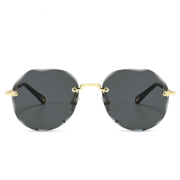 Polygonal Sunglasses Women Rimless Trimmed Sunglasses - Jps collections