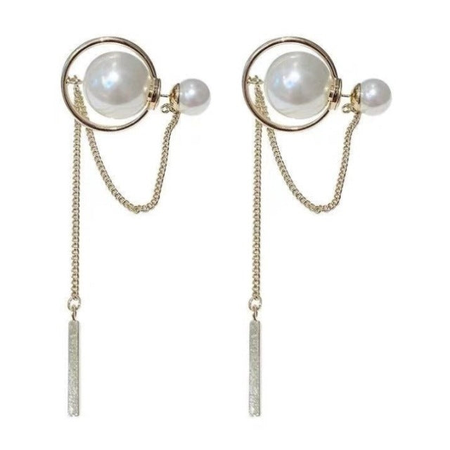 Pearl tassel earrings - Jps collections