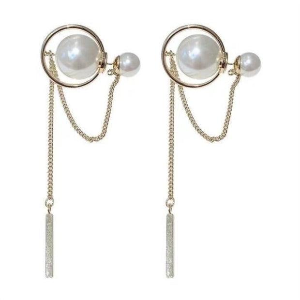 Pearl tassel earrings - Jps collections