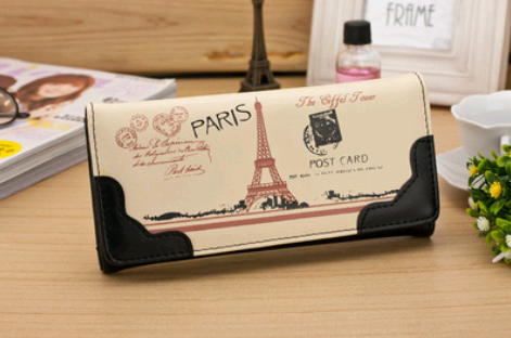 New women's wallet color printing fashion wallet card wallet - Jps collections