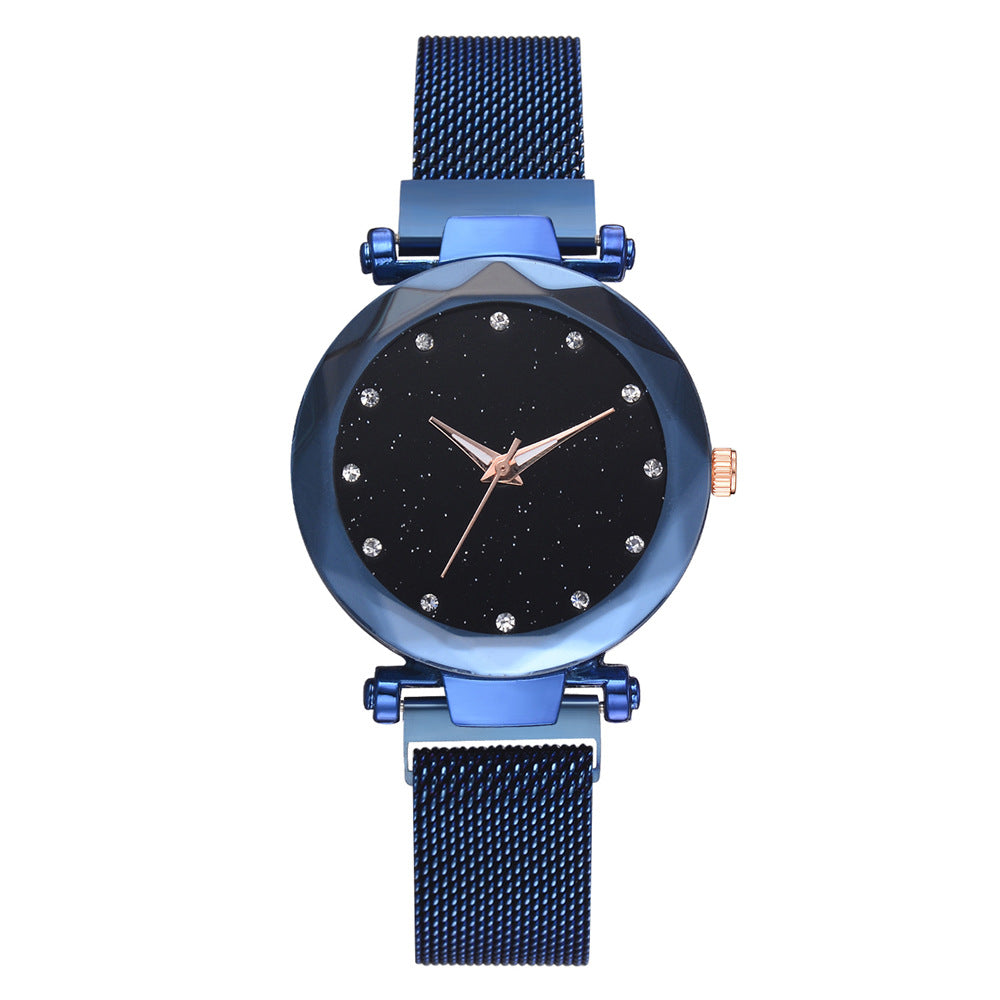 Luxury Women Watches Bracelet Set Fashion Elegant Magnet Buckle Ladies Starry Sky Watch Set Relogio - Jps collections