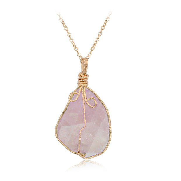 Natural stone pendant necklace - Jps collections