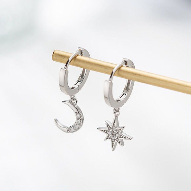 Star Moon Earrings - Jps collections