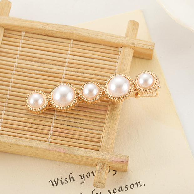 Slip-on Pearl Bow Hair Clip - Jps collections