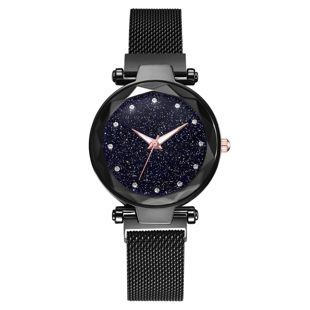 Luxury Women Watches Bracelet Set Fashion Elegant Magnet Buckle Ladies Starry Sky Watch Set Relogio - Jps collections