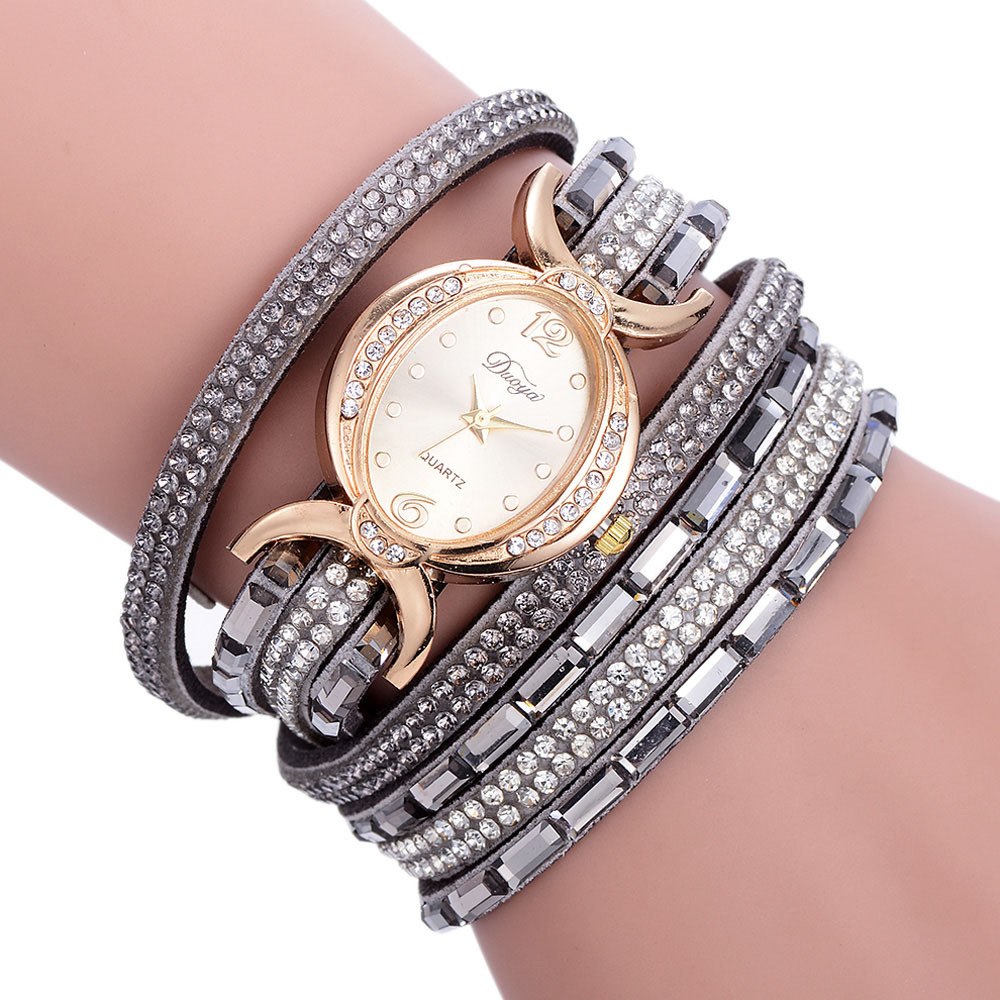 New Casual Rhinestone Watch Dress Ladies Bracelet Watch Analog Quartz Watch for Women - Jps collections