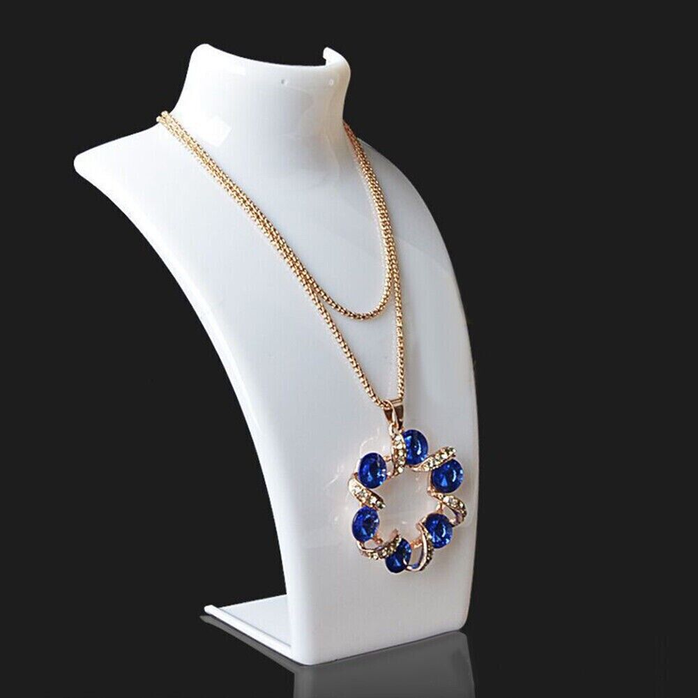 Acrylic Display Stand Necklace Pendant Bust Mannequin Earring Jewelry Chain Show - Jps collections