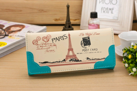 New women's wallet color printing fashion wallet card wallet - Jps collections