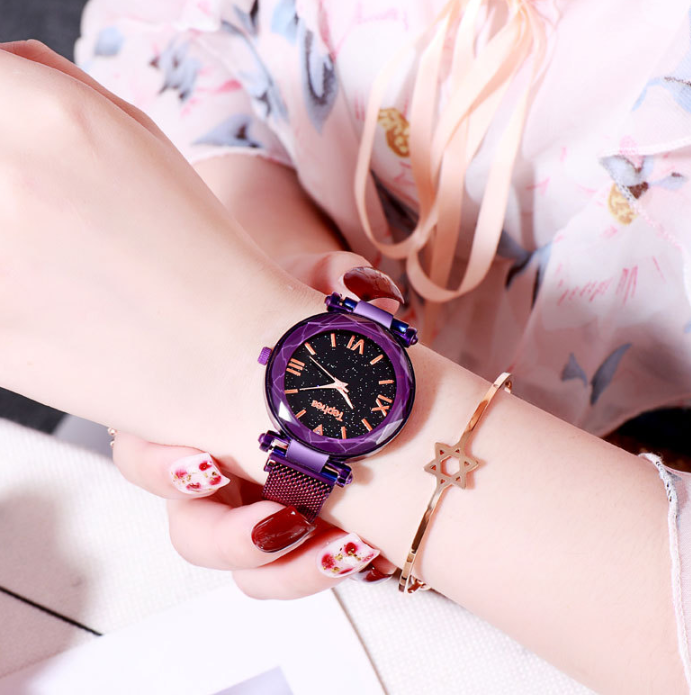 Star lazy magnet buckle quartz watch - Jps collections