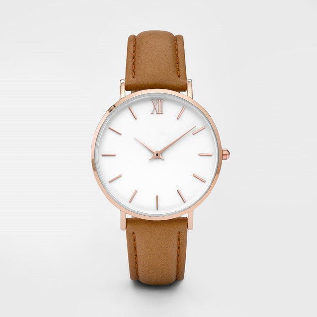 Leather Quartz Watch