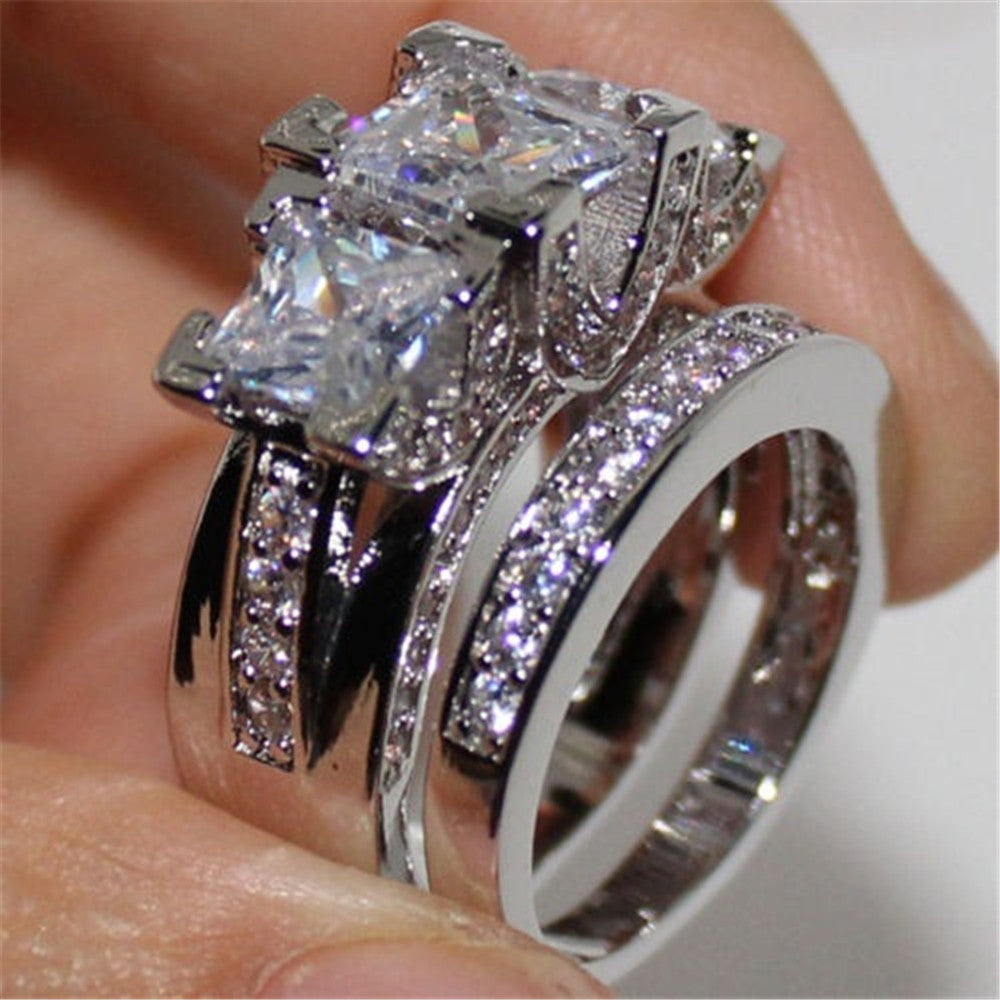 Zircon Diamond Ring