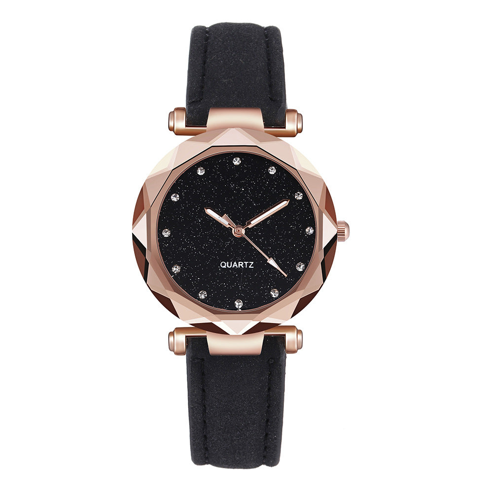 Leather Rhinestone Designer Watch