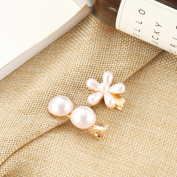 Slip-on Pearl Bow Hair Clip - Jps collections